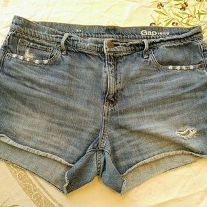 Gap 1969 Denim 31r Distressed Jean Shorts